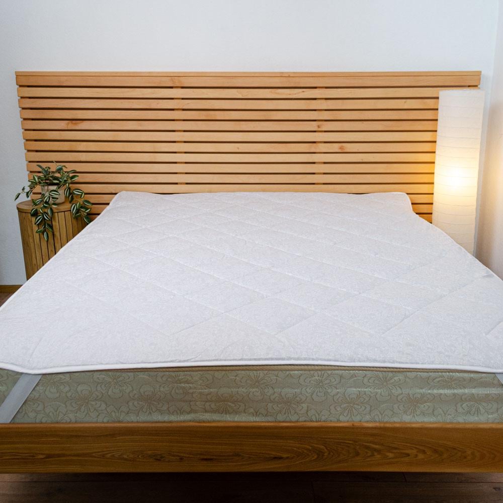 Наматрасник конопляный полутораспальный Youstar покрытие бязь 140х200 см Белый (chn-nmt-kpb-140-white)