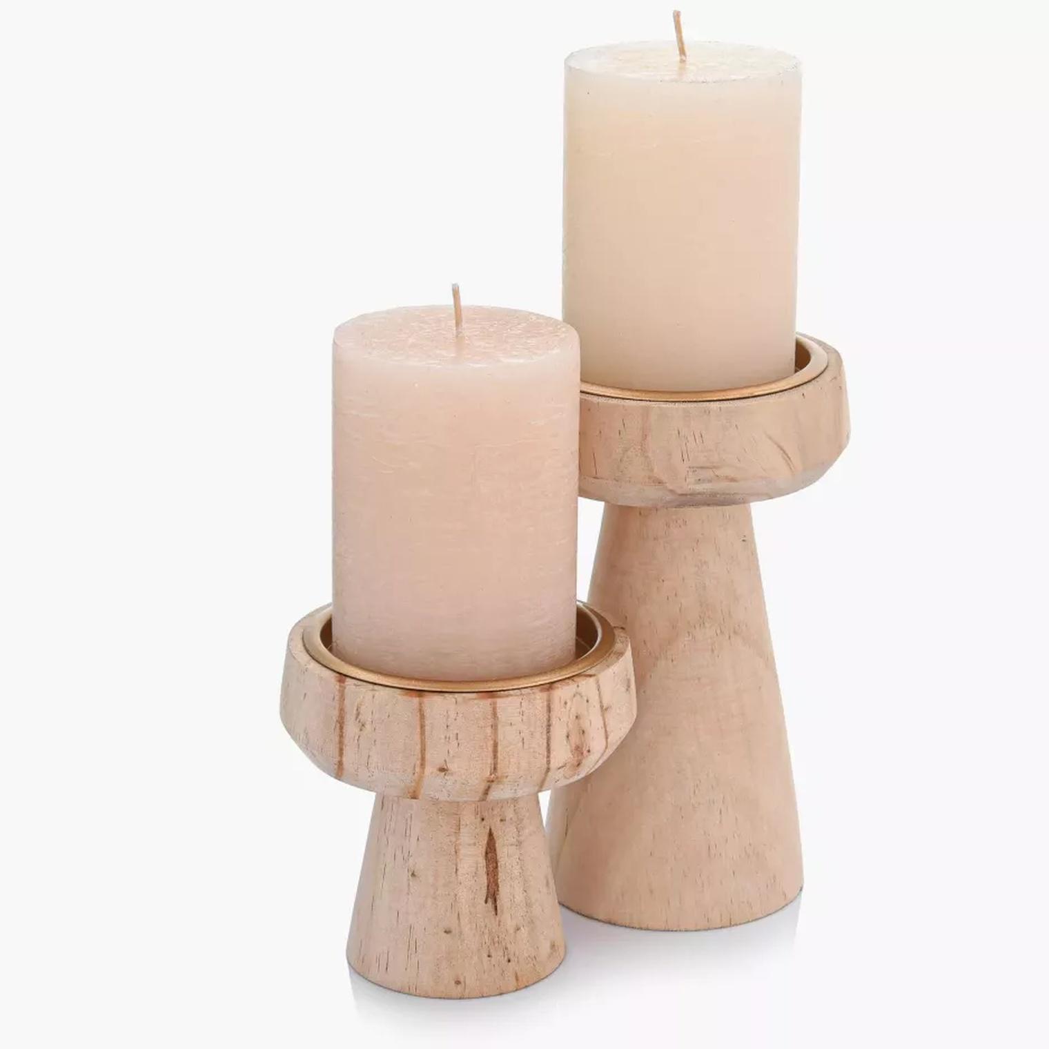 Подсвечник DUKA NATURAL SCANDI 10х17 см Дерево (2221027) - фото 3 Подсвечник DUKA NATURAL SCANDI 10х17 см Дерево (2221027) - фото 3