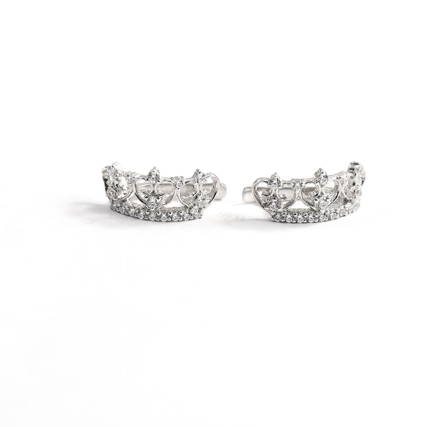 Серьги Maxi Silver 8508 Корона (88508)