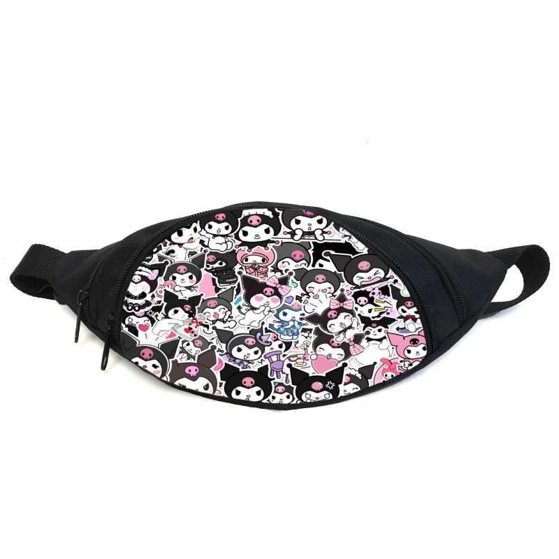 Поясная сумка-бананка Cappuccino Toys GB Kuromi Hello Kitty 02 Черный (2384949756)