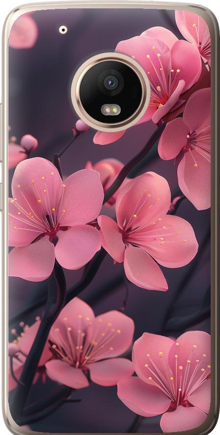 Чехол на Motorola Moto G5 PLUS Пурпурная сакура (6075u-1038-42517)