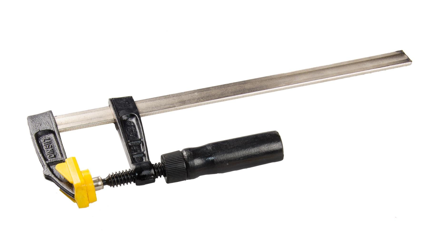 Струбцина столярная MasterTool F-Type DIN 5117 300х80 мм 2100 Н деревянная ручка (07-0003)