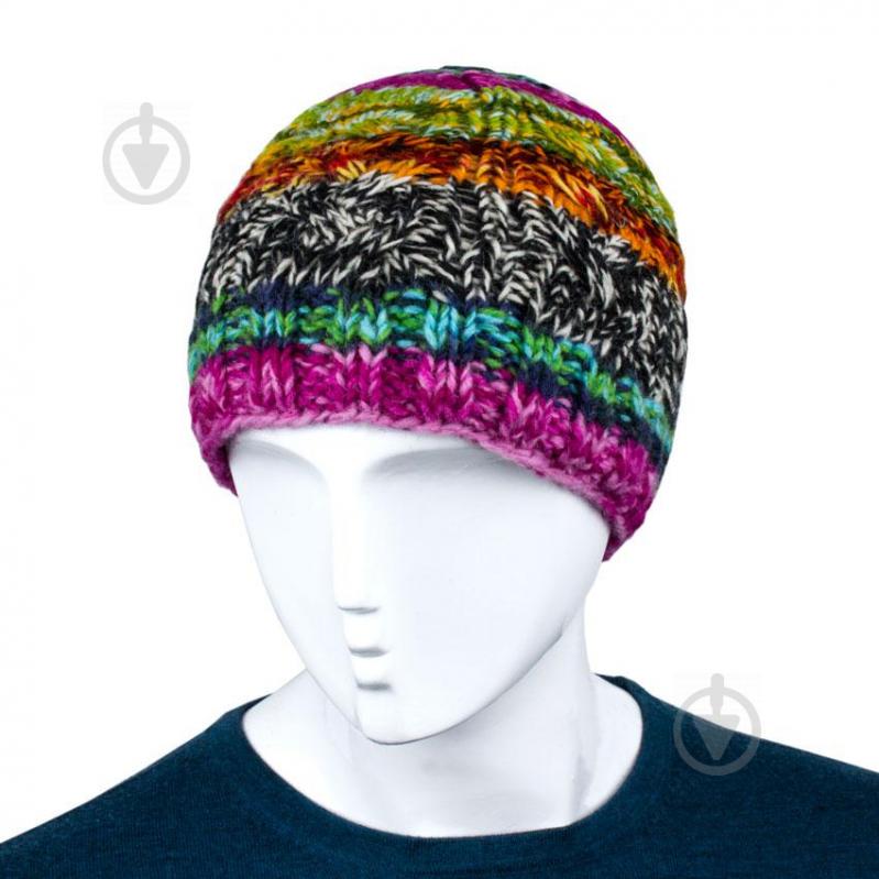 Шапка Kathmandu Тотэ Ручная работа 100% шерсть яка S54-56 Разноцветная (25575)