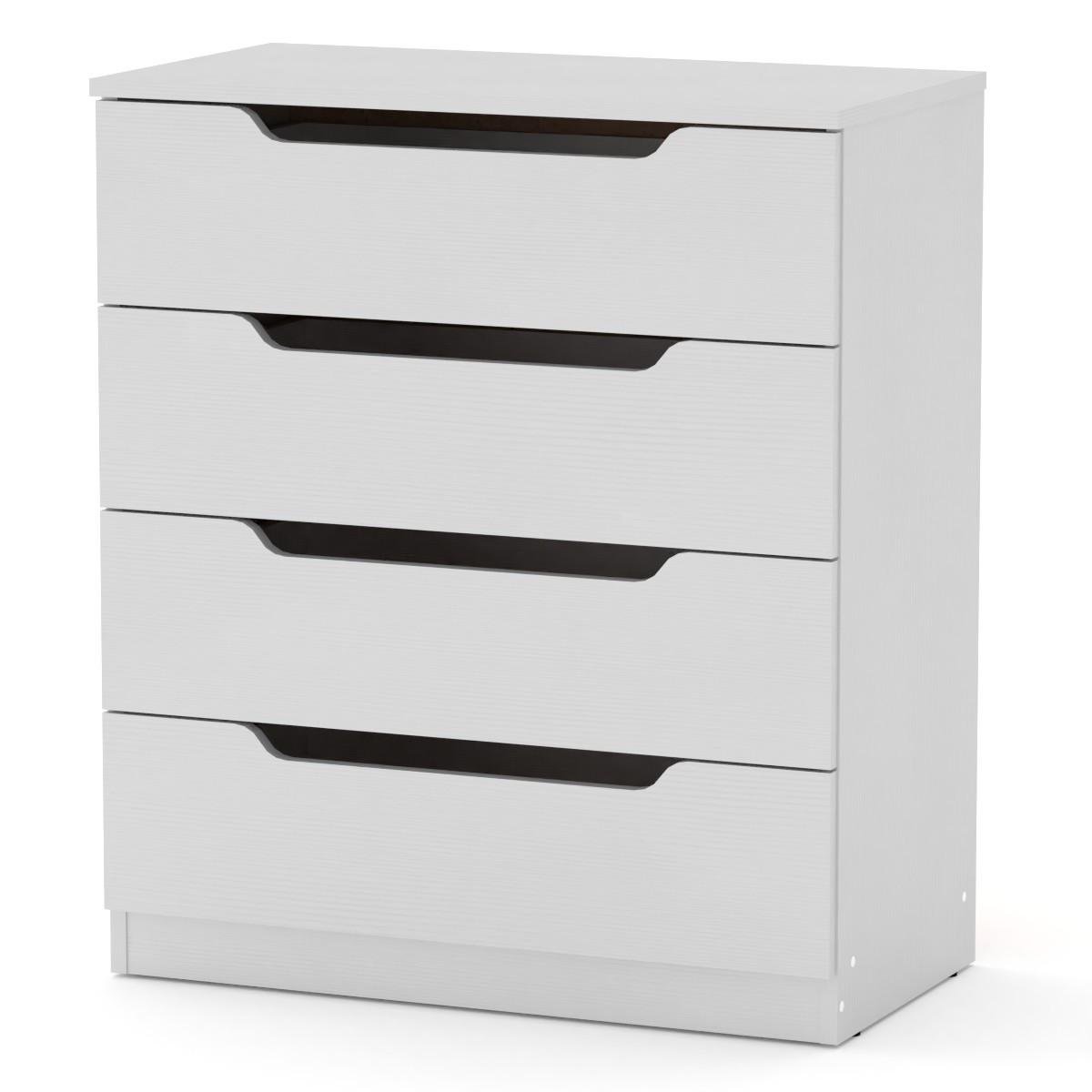 Комод Компанит без ручек с 4 ящиками Нимфея альба (26966261) - фото 1 Комод Компанит без ручек с 4 ящиками Нимфея альба (26966261) - фото 1