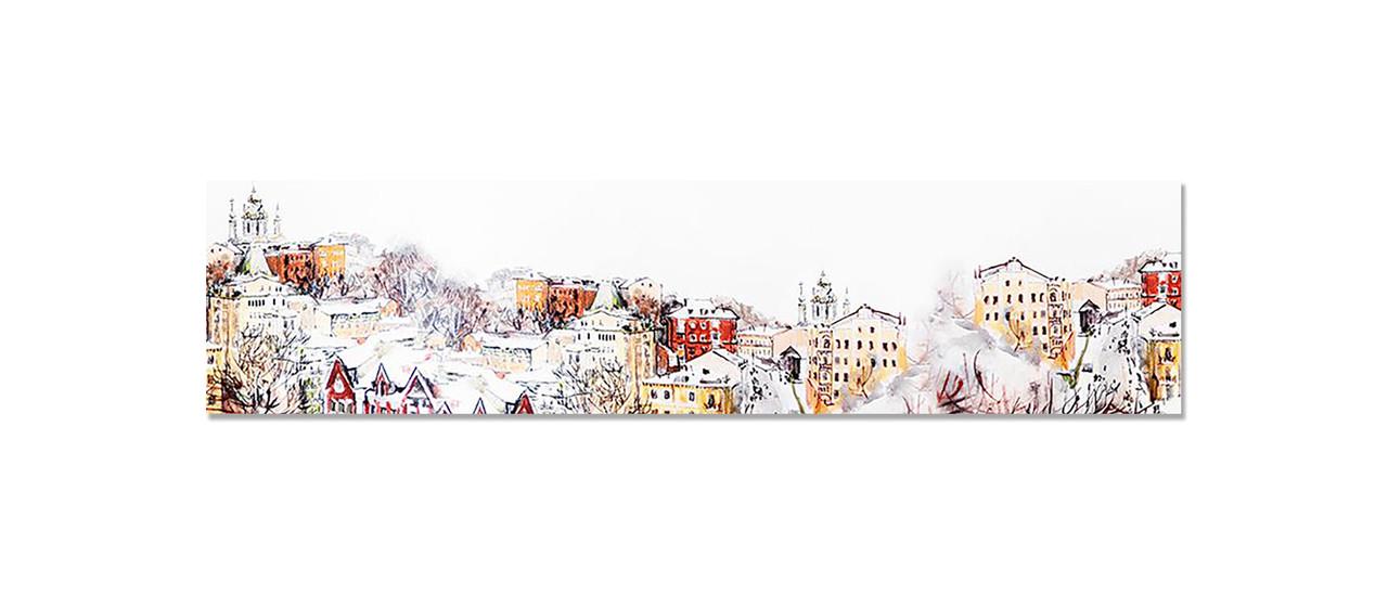 Наклейка виниловая 3D Zatarga Заснеженный город 600х2500 мм (1274514068) Наклейка виниловая 3D Zatarga Заснеженный город 600х2500 мм (1274514068)