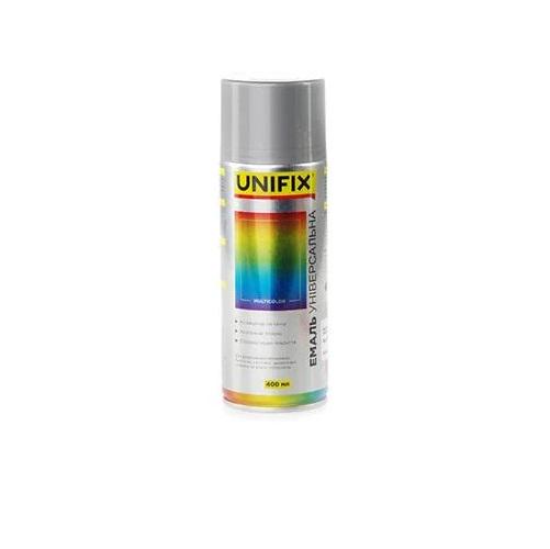 Эмаль акриловая универсальная Unifix 400 мл RAL 9006 Серебрянный глянец (84583) Эмаль акриловая универсальная Unifix 400 мл RAL 9006 Серебрянный глянец (84583)