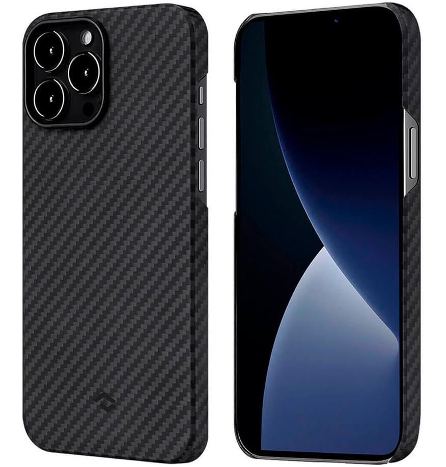 Чехол-накладка Pitaka MagEZ Case 2 Twill for iPhone 13 Pro Max, Black/Grey (KI1301PM)