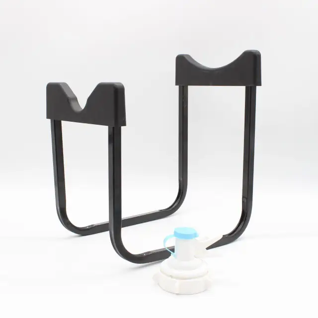 Підставка тримач під пляшки з краном металева 19 л Чорний (opt-103169)