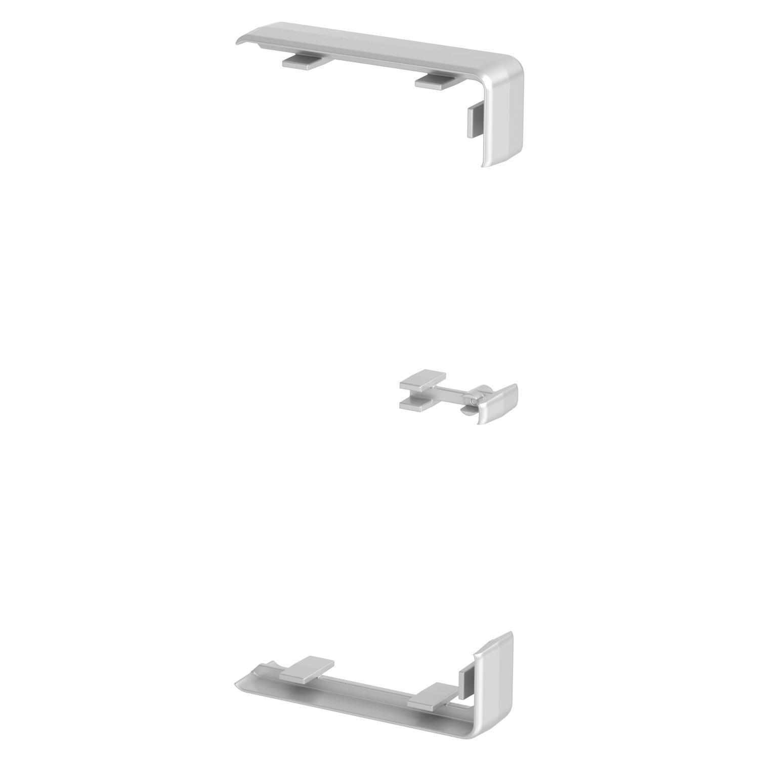 Накладка на стик OBO Bettermann Rapid 45 130x53 мм ABS пластик Сріблястий (6113214)