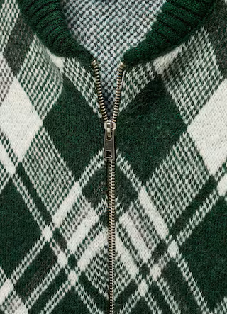 Джемпер жіночий з блискавкою MANGO 67073269 S Зелений - фото 4 Джемпер жіночий з блискавкою MANGO 67073269 S Зелений - фото 4