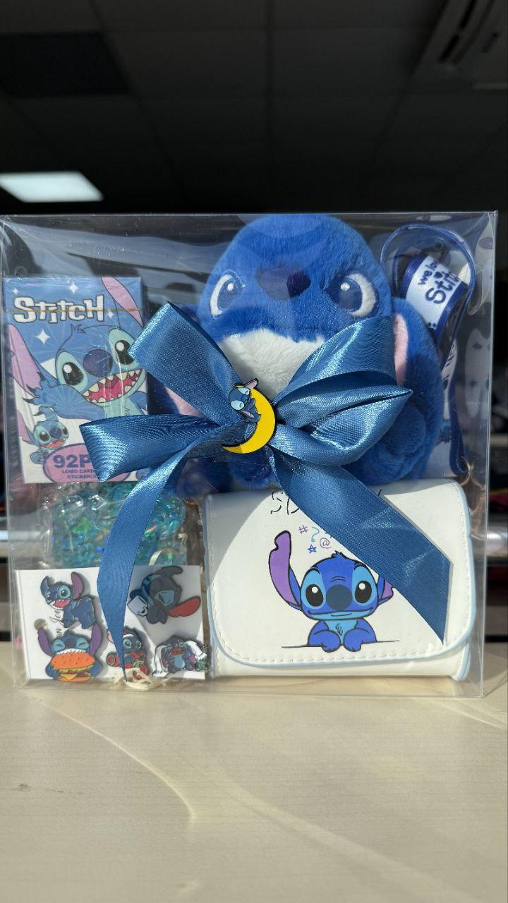 Подарунковий набір Стіч картки/стікери/іграшка/сумочка/сквіш (2548853517)