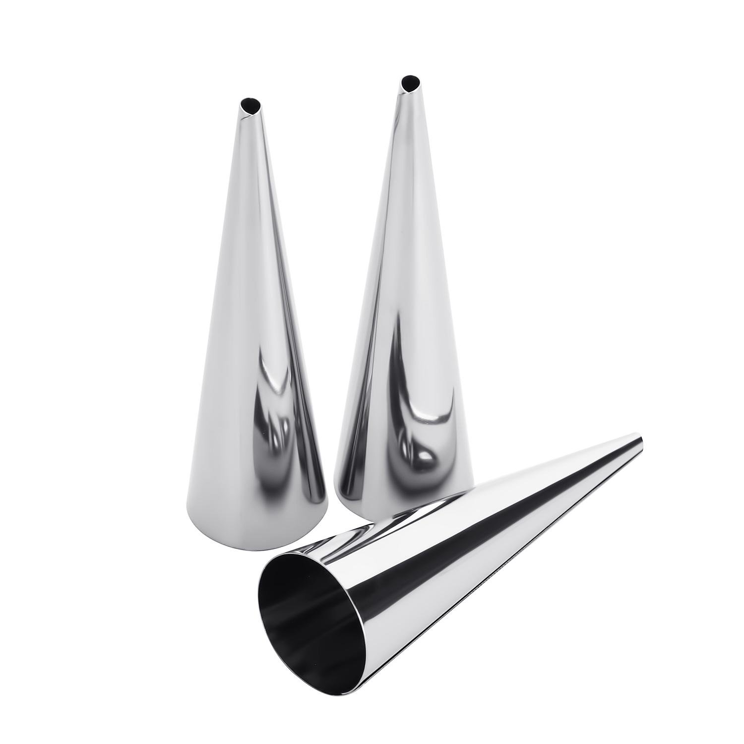 Набор формочек металлических для круассанов Ø 25х85 мм 3 конуса