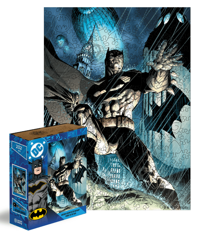 Пазл дерев'яний ліцензійний Woods Story The Batman Бетмен Лицар у Дощі 40x29 см