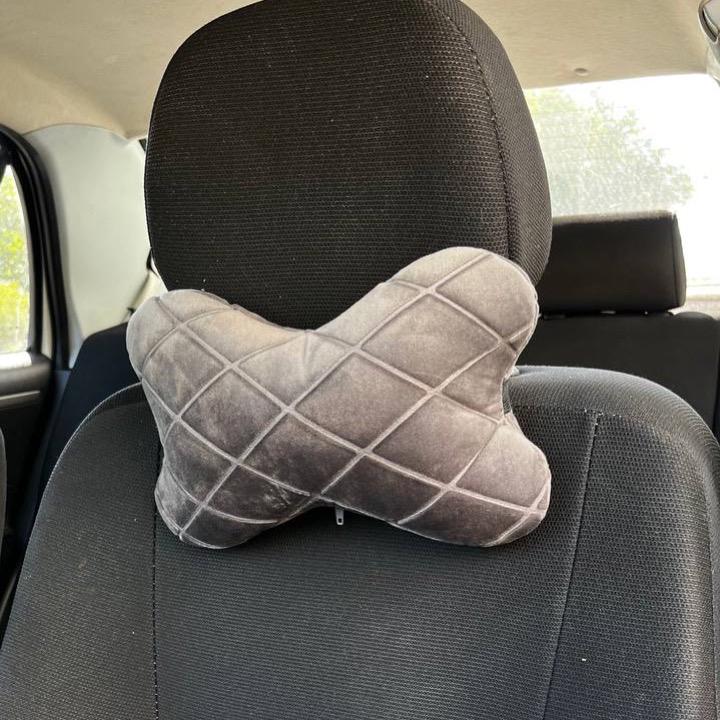 Подушка в машину Ромб 27x16x8 см Серый (24167322) Подушка в машину Ромб 27x16x8 см Серый (24167322)