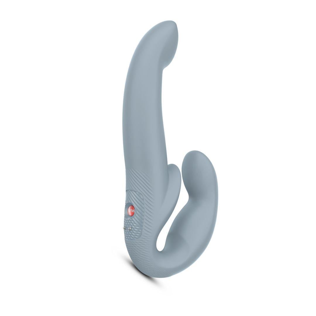 Страпон с вибрацией безремневой Fun Factory SHARE VIBE PRO CherryLove регулируемый Cool grey Страпон с вибрацией безремневой Fun Factory SHARE VIBE PRO CherryLove регулируемый Cool grey