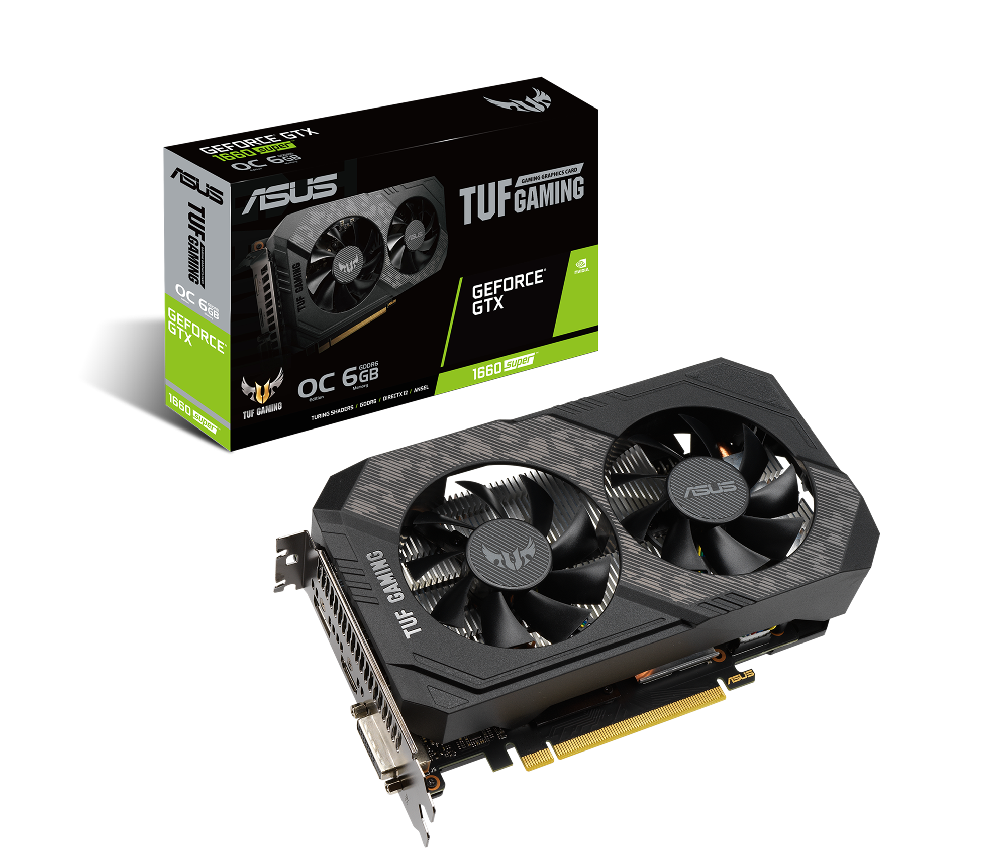 Відеокарта Asus TUF GeForce GTX 1660 SUPER OC 6GB (22717726)