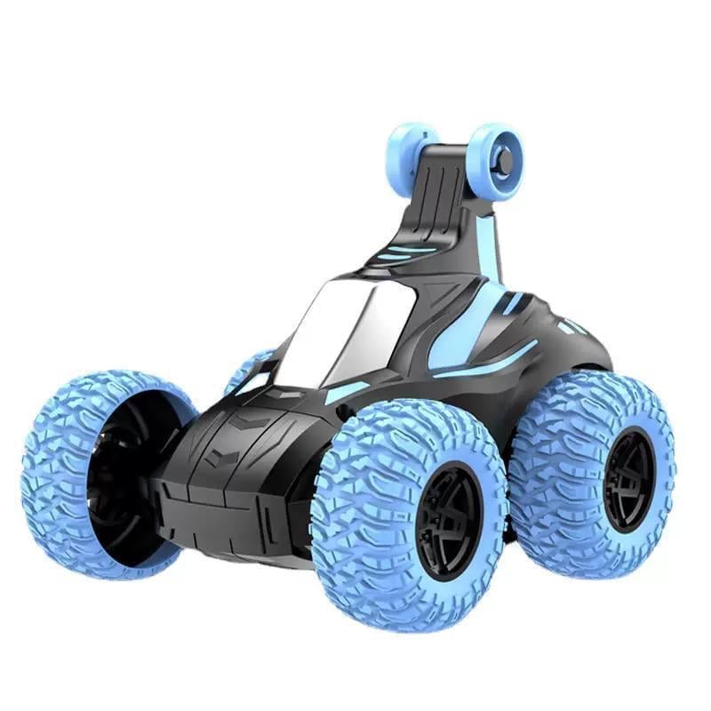 Машинка-перевертыш интерактивная трюковая Stunt Toy Car со светомузыкой и вращением на 360° Голубой (10379967)