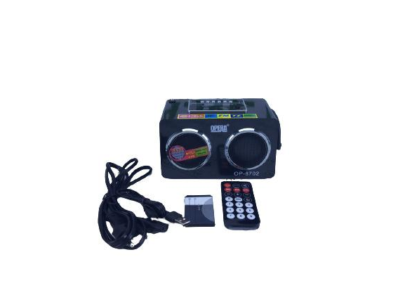 Колонка Opera OP-8702 USB SD FM Черный (lp-81411)