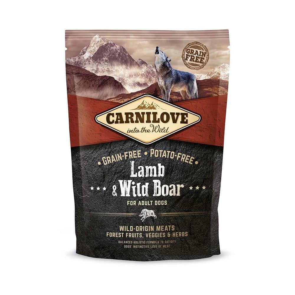 Корм сухой Carnilove Adult Lamb and Wild Boar для взрослых собак всех пород с ягнятиной и диким кабаном 1,5 кг (8595602508983)