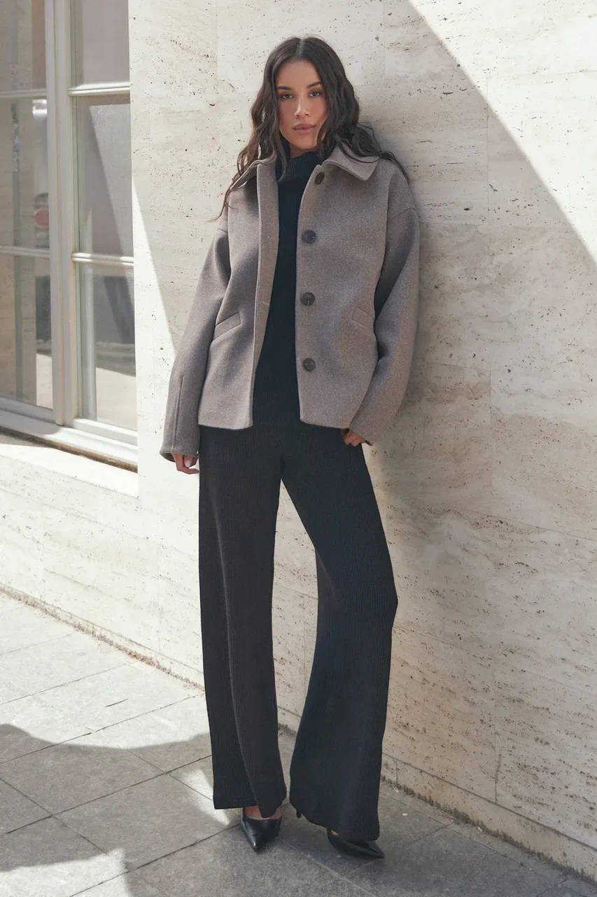 Пальто женское Seventeen S-M Коричневый - фото 2 Пальто женское Seventeen S-M Коричневый - фото 2