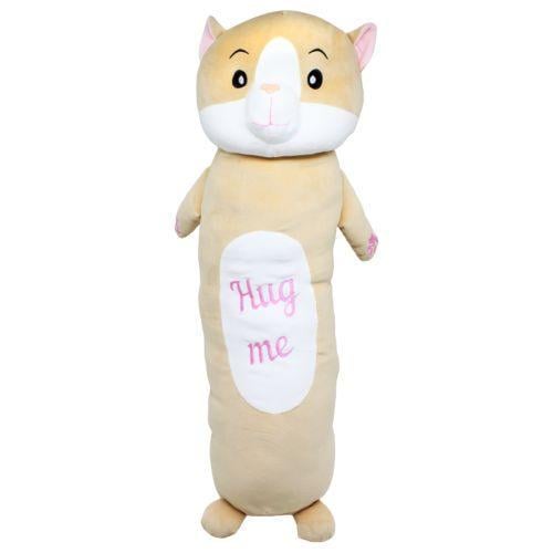 Мягкая игрушка обнимашка Котик 75 см Бежевый (340073)