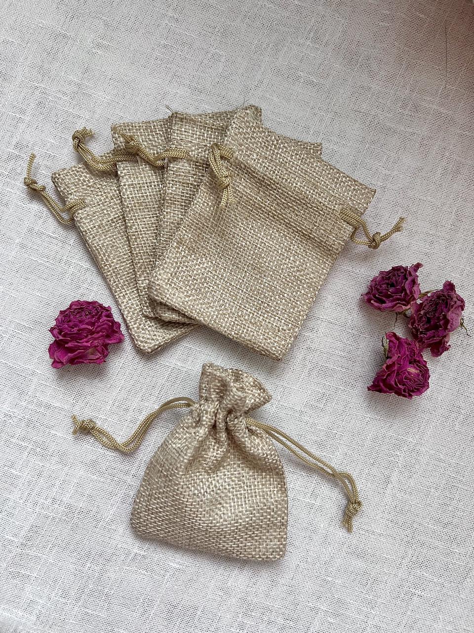 Мішечок еко льняний універсальний багаторазовий для прикрас / сувенірів (060) - фото 4 Мішечок еко льняний універсальний багаторазовий для прикрас / сувенірів (060) - фото 4