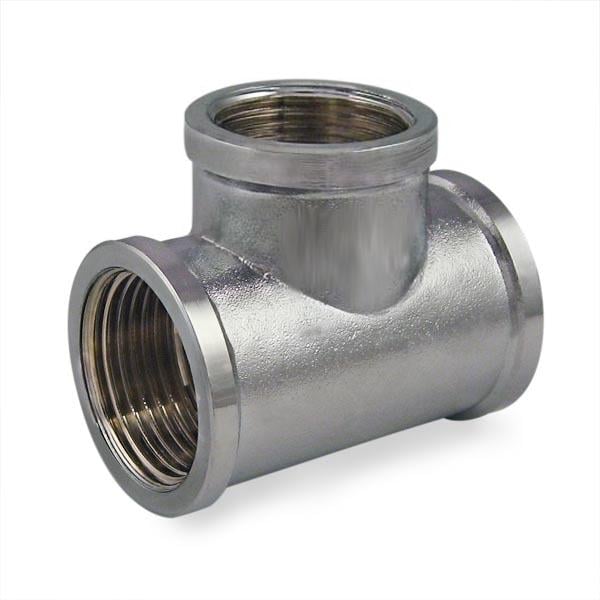 Тройник SF 1 1/4"х1 1/4"х1 1/4" внутренний никелированный (80984)