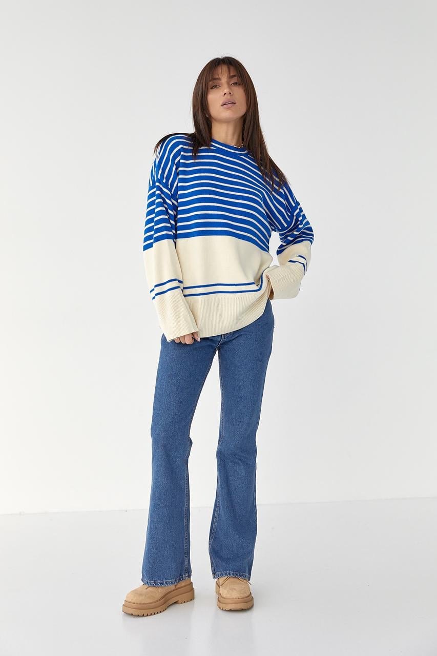 Кофта oversize S Синій (9442192) - фото 3 Кофта oversize S Синій (9442192) - фото 3
