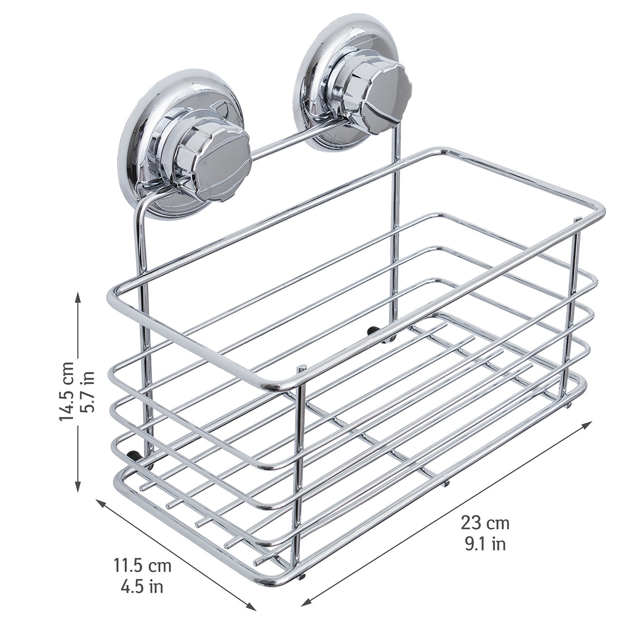 Полка прямоугольная Tatkraft Mega Lock Vena 23х11.5х14.5 см (20429) - фото 2