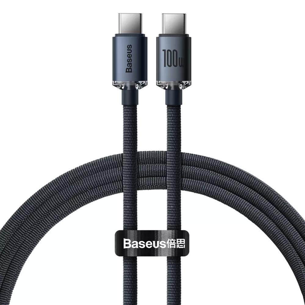 Кабель Baseus Crystal Shine Series Type-C to Type-C 100W 120 см CAJY000601 Black