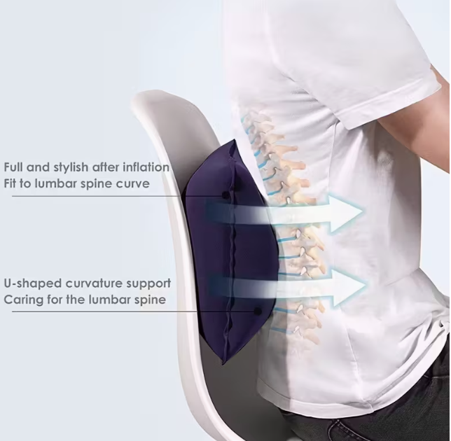 Подушка надувна для кемпінгу і в дорогу Синій (1401/2) - фото 10