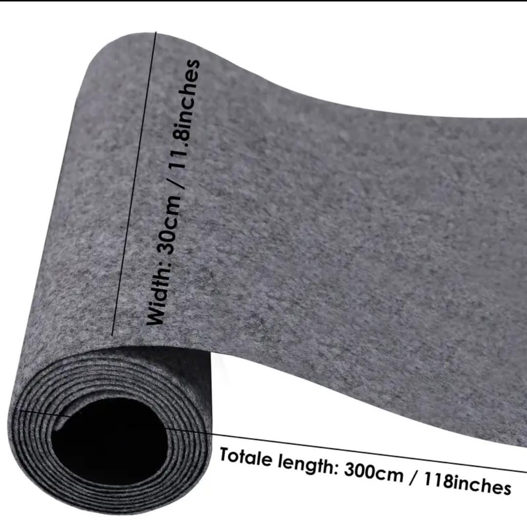 Подкладка фетровая меланж 30х300 см Темно-серый (2509327653) - фото 5 Подкладка фетровая меланж 30х300 см Темно-серый (2509327653) - фото 5