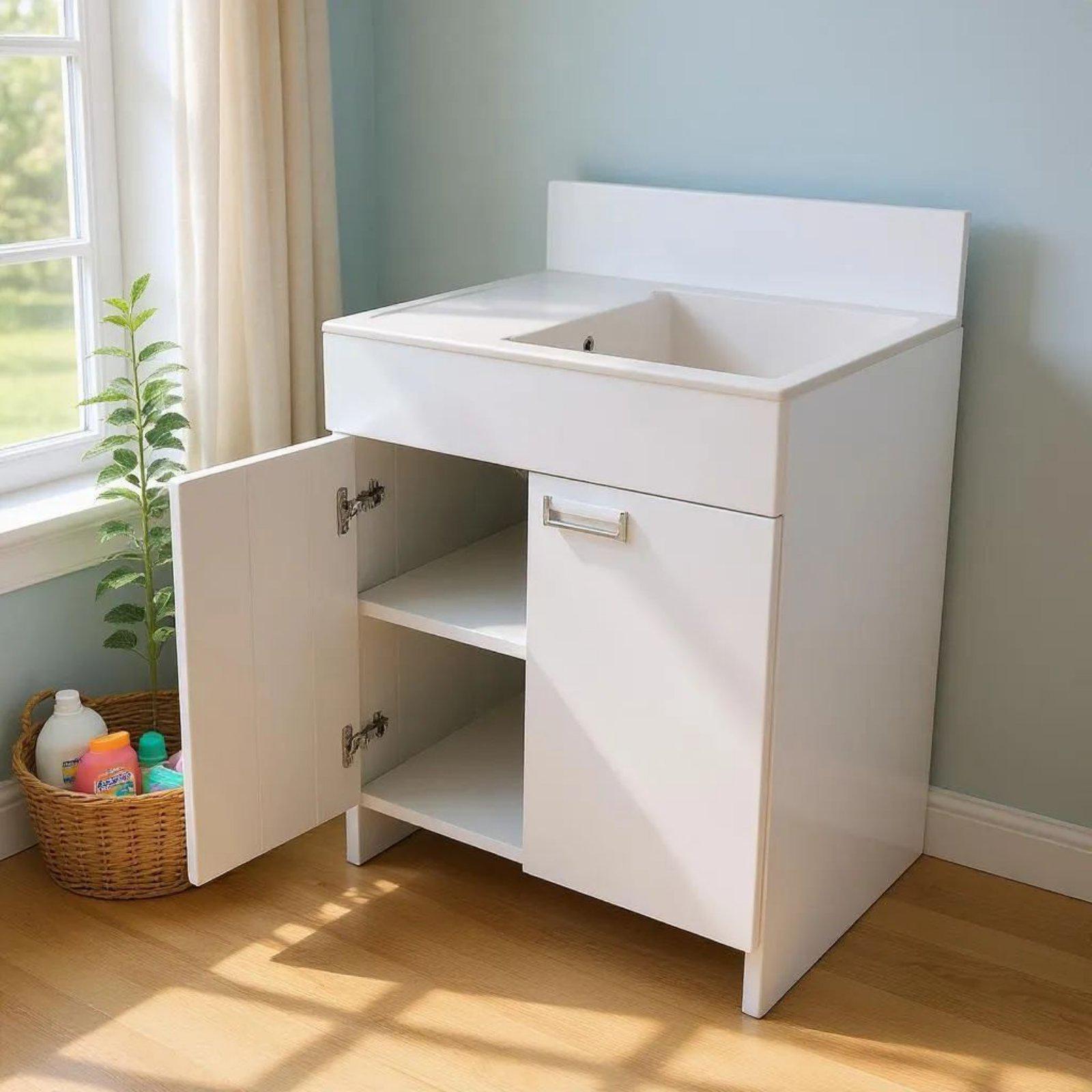 Тумба для кухни с мойкой Mikola-M minimal/Avena 60 см (2440) - фото 9