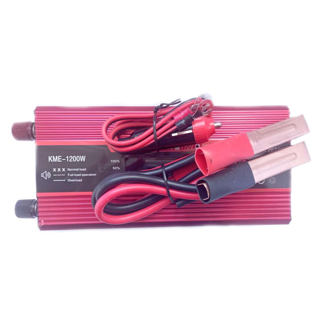 Автомобільний інвертор Solar Smart King Power Inverter 012 c 12V на 220V 1200W модифікована синусоїда Red (11033) - фото 2