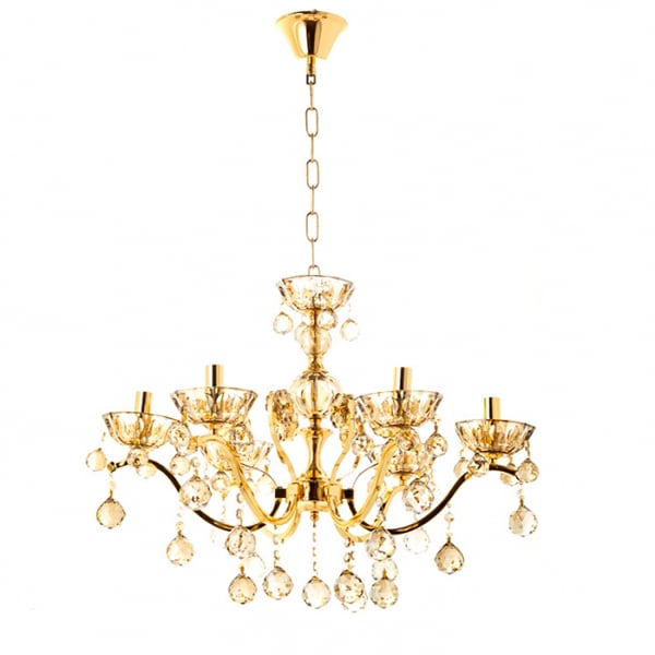 Люстра классическая Flora 6 стеклянных плафонов Золотой (OU018/6/gold) Люстра классическая Flora 6 стеклянных плафонов Золотой (OU018/6/gold)