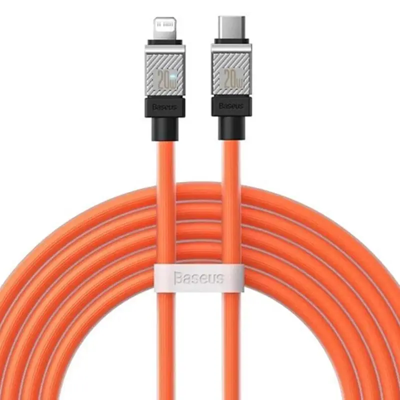 Кабель BASEUS CoolPlay Series Fast Charging Cable Type-C to Lightning CAKW000107 20W 2 м Orange - фото 1