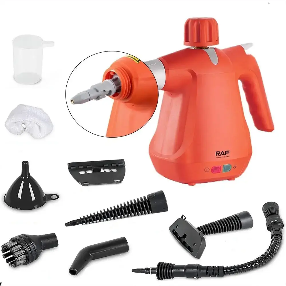 Пароочиститель портативный RAF 10в1 1000 Вт (R.1372) - фото 4 Пароочиститель портативный RAF 10в1 1000 Вт (R.1372) - фото 4