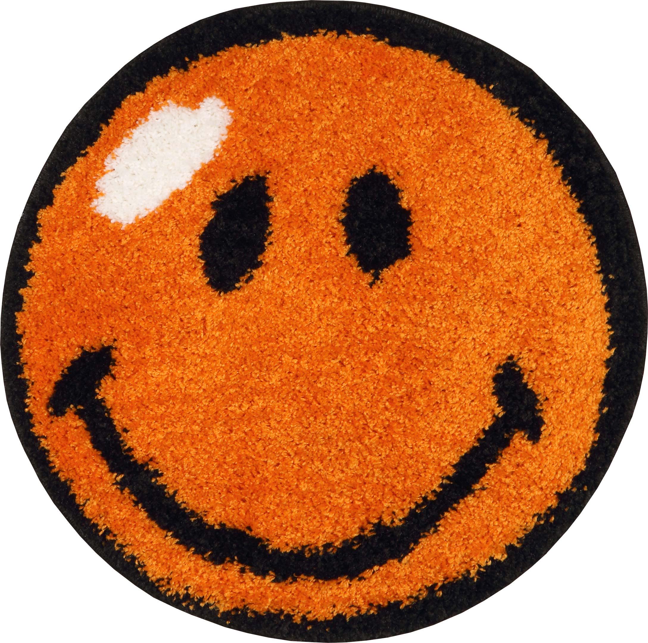 Ковер с длинным ворсом Karat Fantasy 12003/160 0,67x0,67 м круглый Оранжевый (00-00001429)
