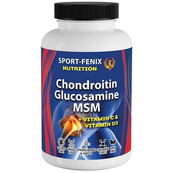 Хондропротектор для спорта Sport-Fenix ​​Chondroitin Glucosamine MSM with Vitamins С&D3 90 капс. (000026581)