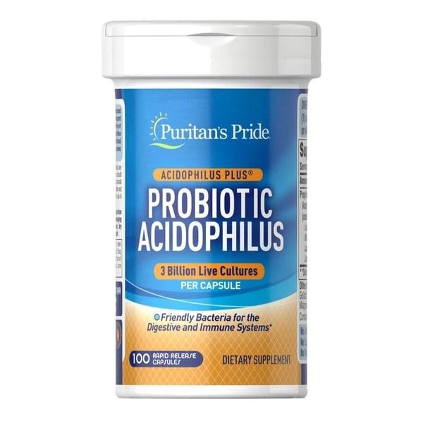 Пробиотик Puritan's Pride Probiotic Acidophilus 3 billion 100 капс. (000020039)