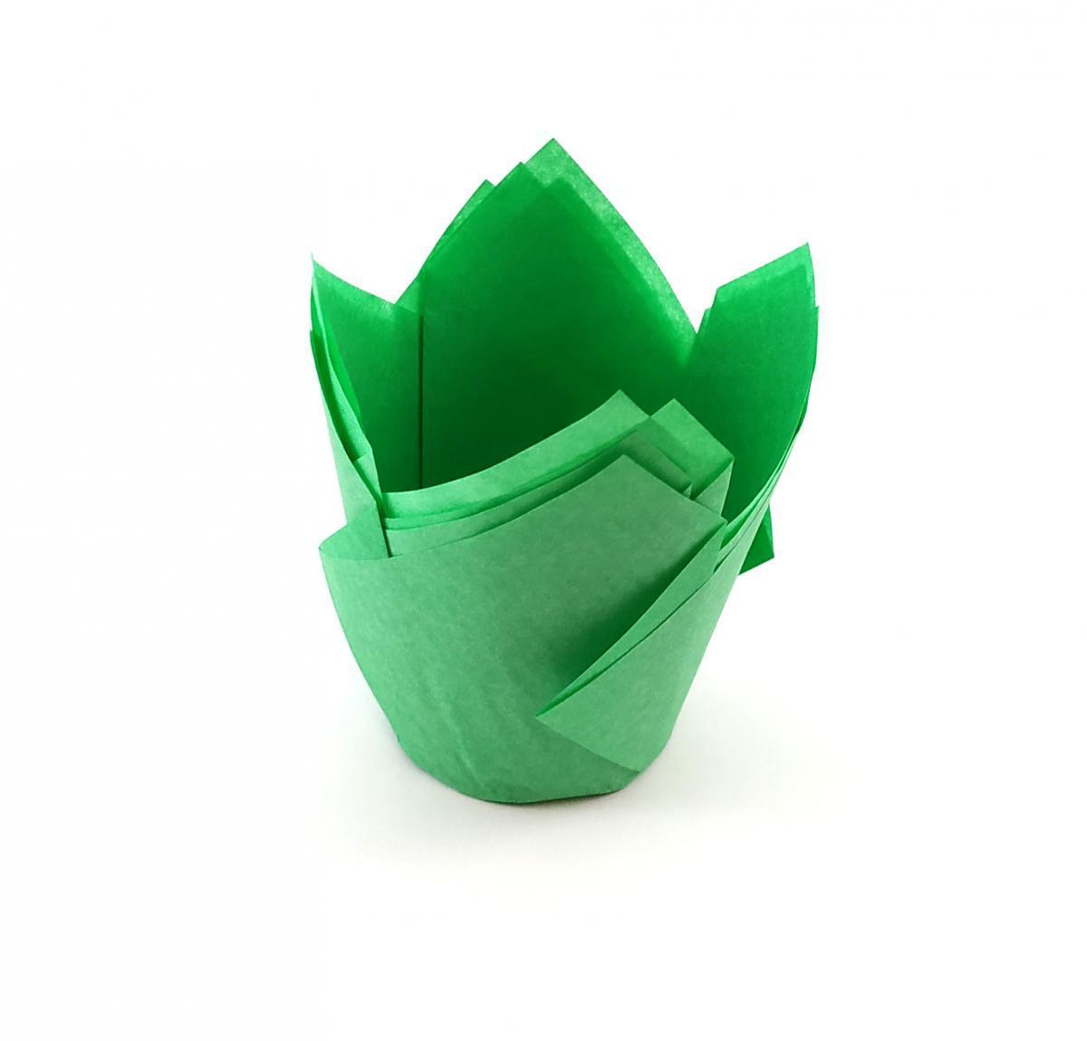 Форма для выпечки кексов/капкейков Тюльпан бумажные Салатовый (19572050) - фото 1 Форма для выпечки кексов/капкейков Тюльпан бумажные Салатовый (19572050) - фото 1