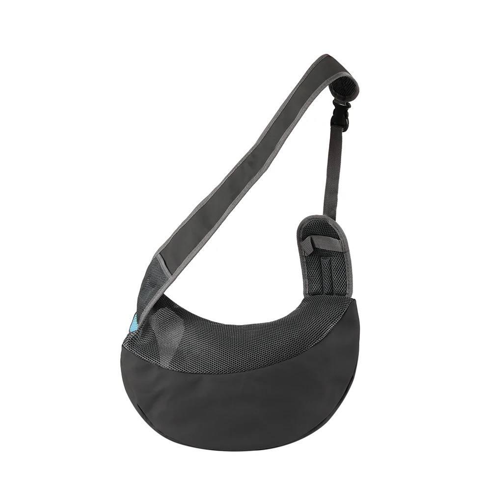 Сумка-переноска для собак через плече до 5 кг Сірий/Блакитний - фото 4 Сумка-переноска для собак через плече до 5 кг Сірий/Блакитний - фото 4