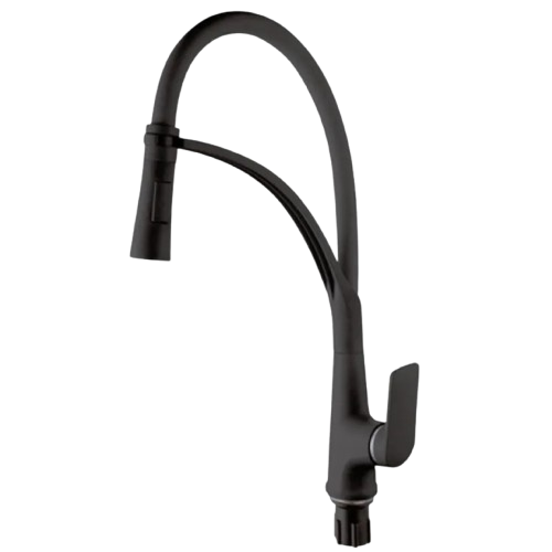 Смеситель для кухни PLAMIX Lucas-017 SET Refl Black (PM0717)