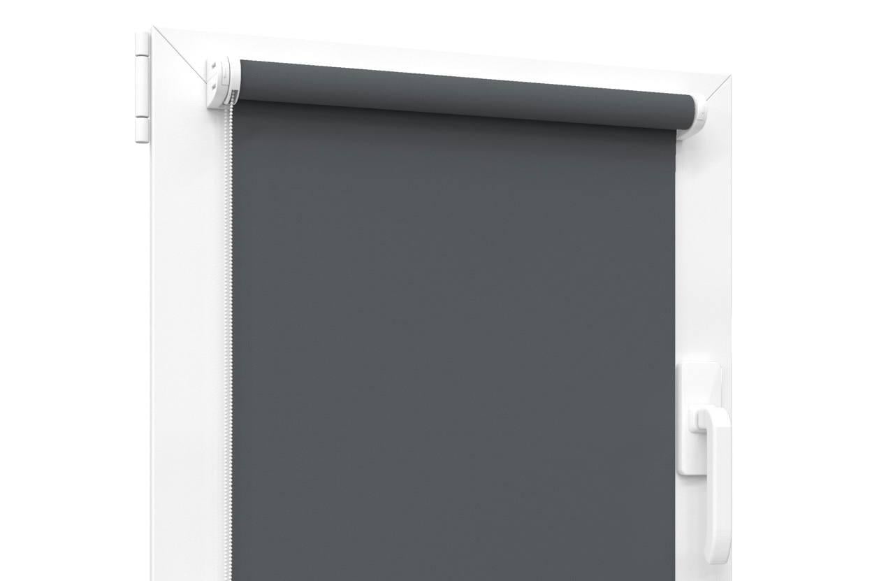 Ролета тканевая Len 519 35x160 см лен Темно-серый (18048626)