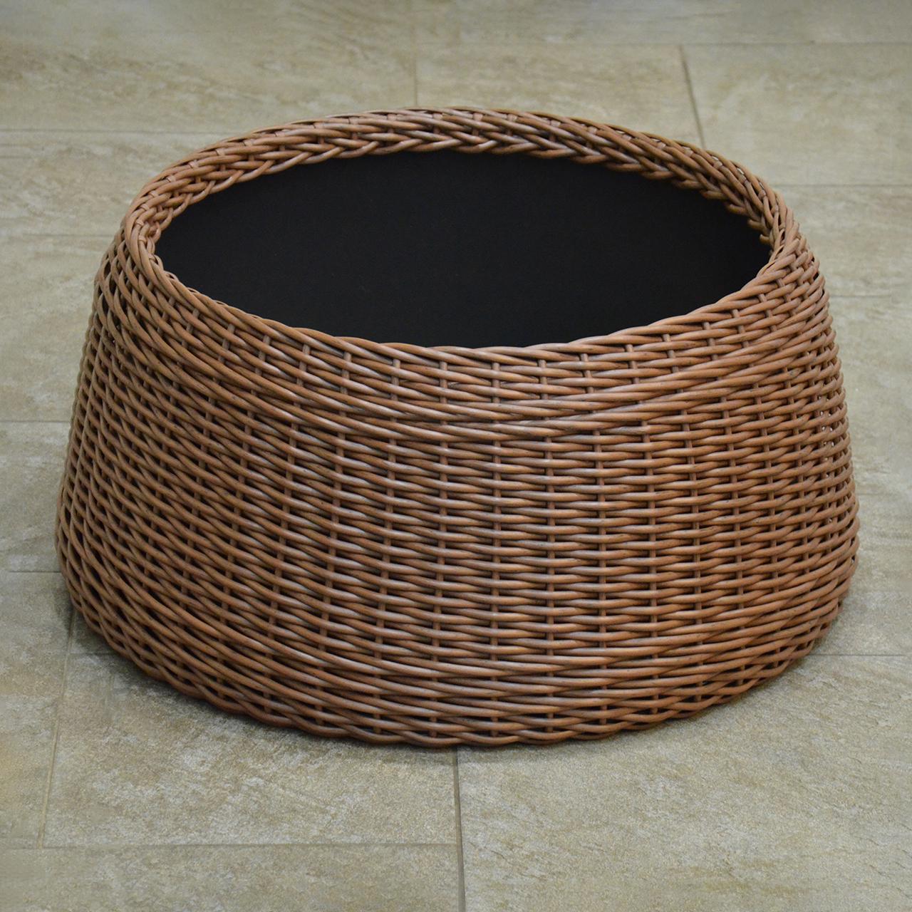 Подставка-юбка под елку плетеная из шт.учного ротанга/ручной работы L Молочный шоколад (23380180) - фото 7