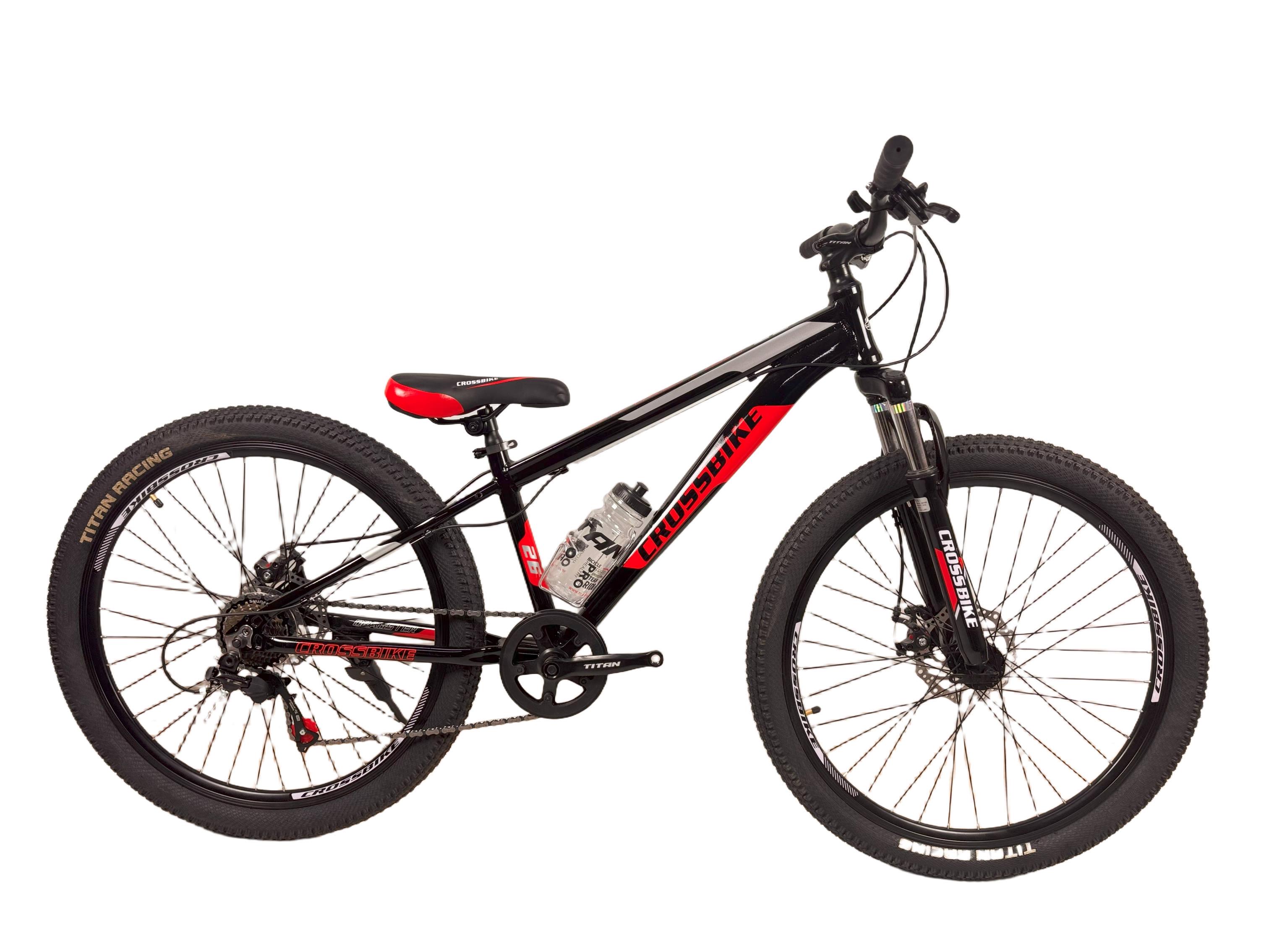 Велосипед Crossbike Dragster Susp 26" 13" Черно-красный