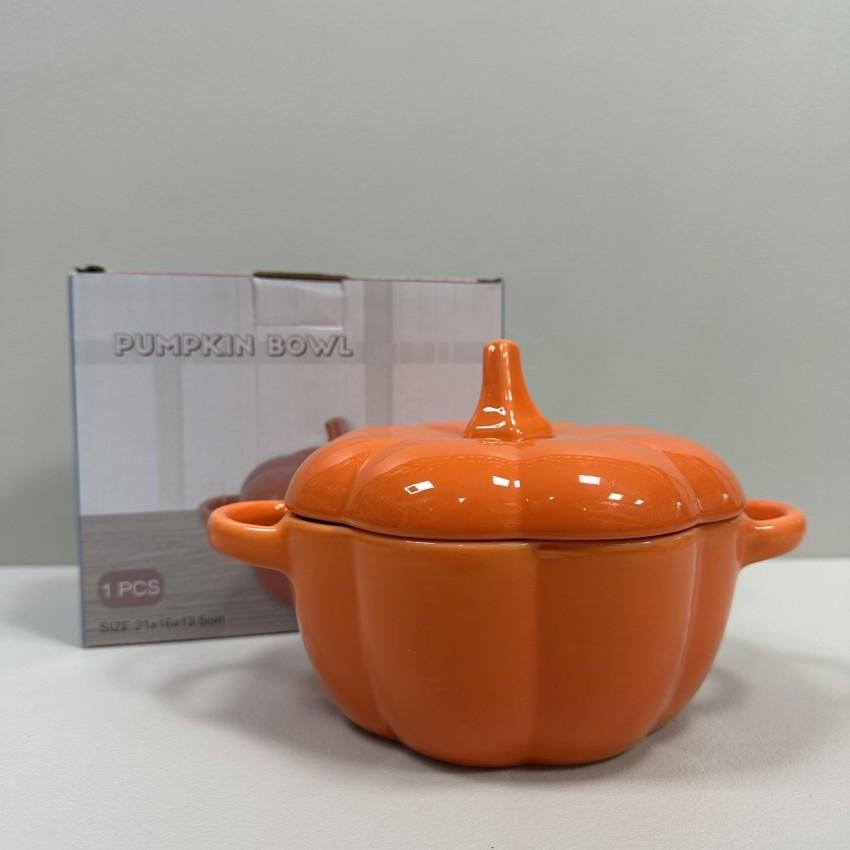 Форма для запекания с крышкой Тыква B010397 керамическая 750 мл (2776506721)