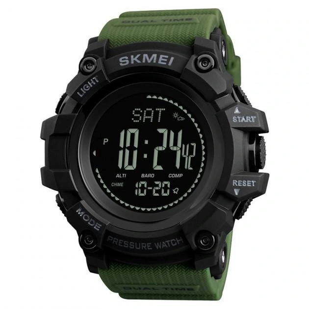 Наручные часы Skmei 1358AG Smart Watch Compass Army Green