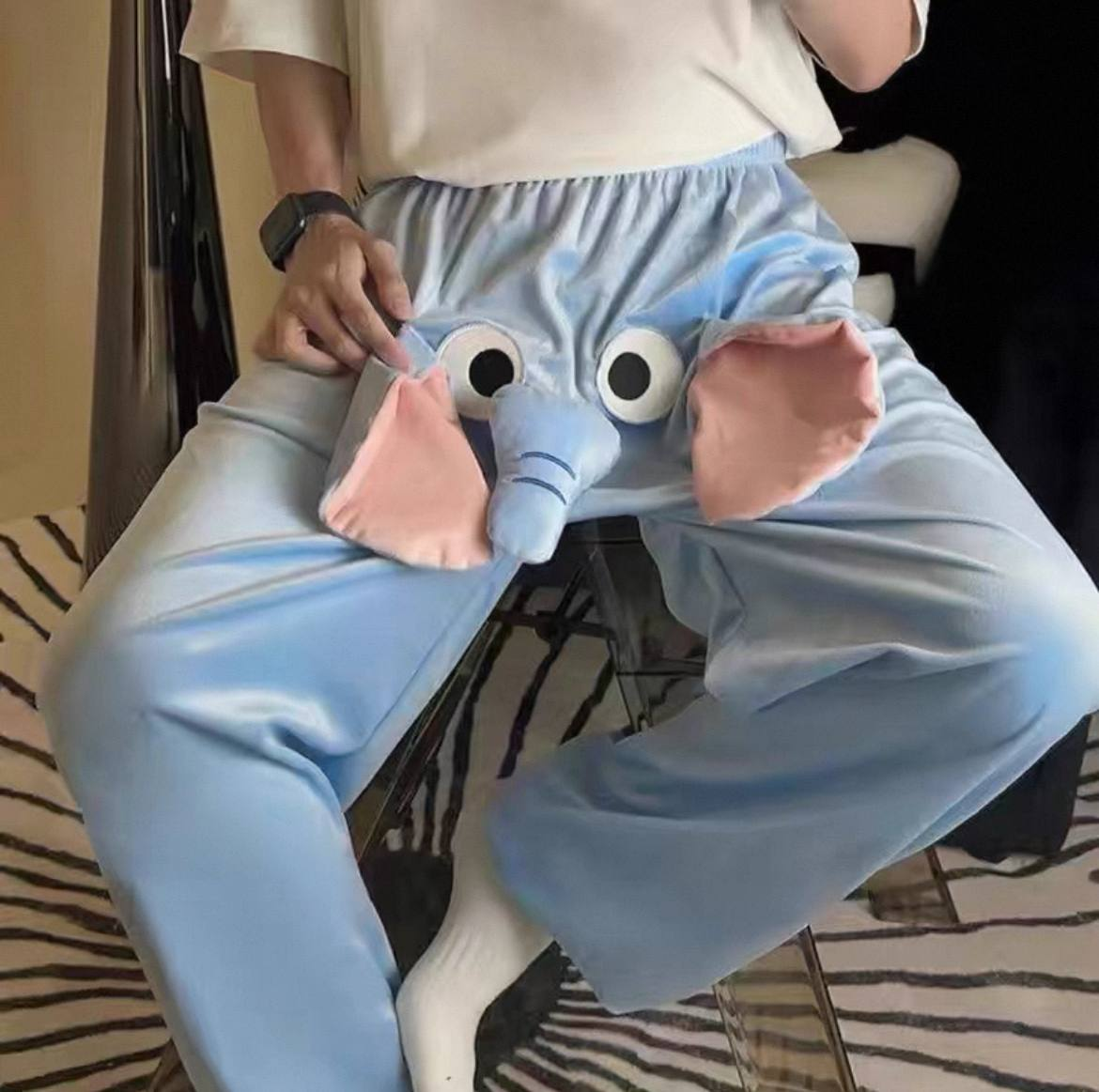 Пижамные штаны Слон с хоботом М Синий (woof3210405)