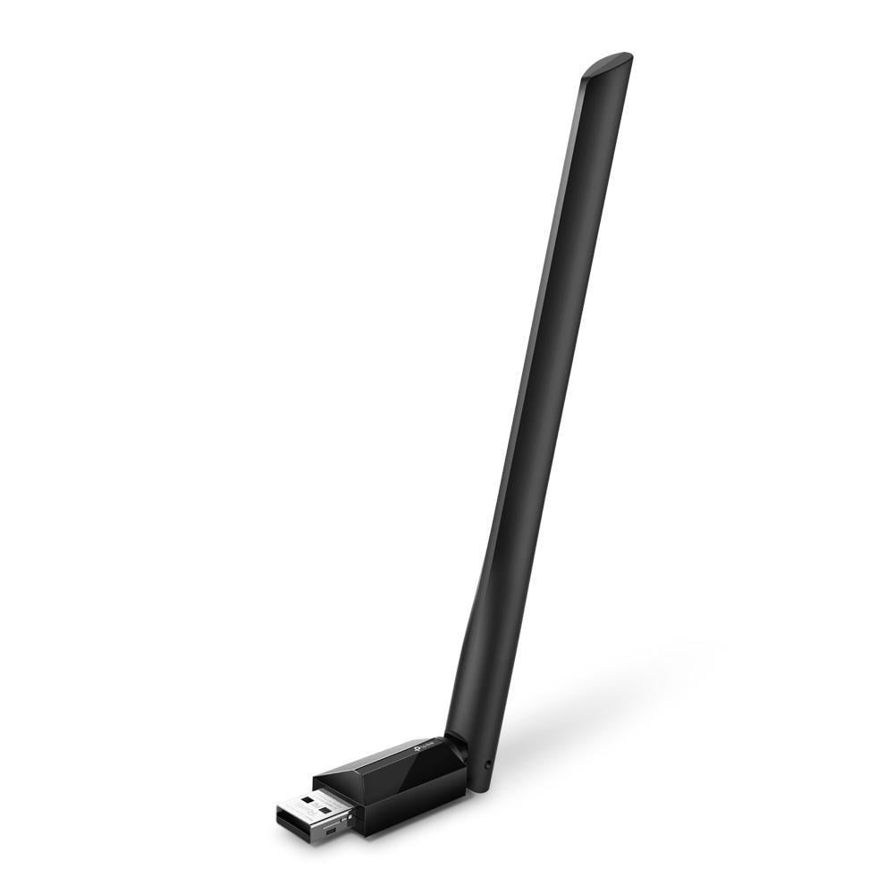 Wi-Fi адаптер двухдиапазонный TP-Link Archer T2U Plus V1 AC600 Wi-Fi USB-адаптер с высоким усилением 200/433 Мбит/с Black (150245)